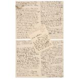 Pusey (Edward Bouverie Pusey, 1800-1882), A group of 3 Autograph Letters Signed