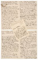 Pusey (Edward Bouverie Pusey, 1800-1882), A group of 3 Autograph Letters Signed