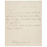 Wellesley (Arthur, 1769-1852). Autograph Letter Signed, ‘Wellington’, 25 October 1824