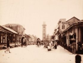 Ceylon. A view of Chatham Street, Colombo, c. 1880s