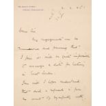 Scott (Robert Falcon, 1868-1912). Autograph Letter Signed, 'Robt. F. Scott', 1905