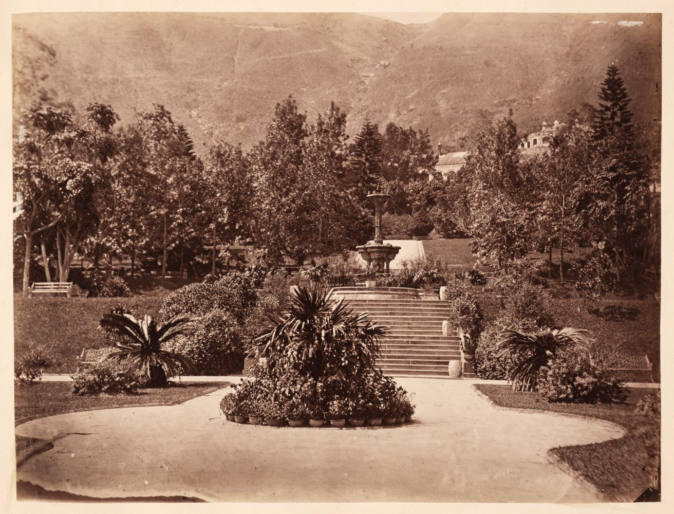 Hong Kong. Seven albumen print photographs, c. 1870 - Image 2 of 7