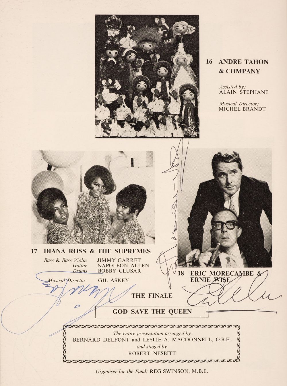 Royal Variety Performance multi-signed programmes, 1966-73 - Image 2 of 2