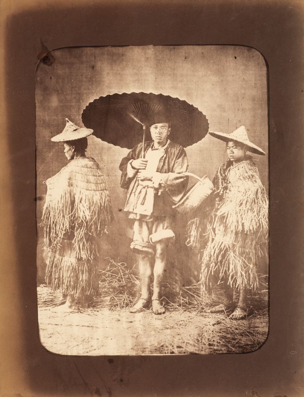 China. Six albumen print photographs, c. 1870