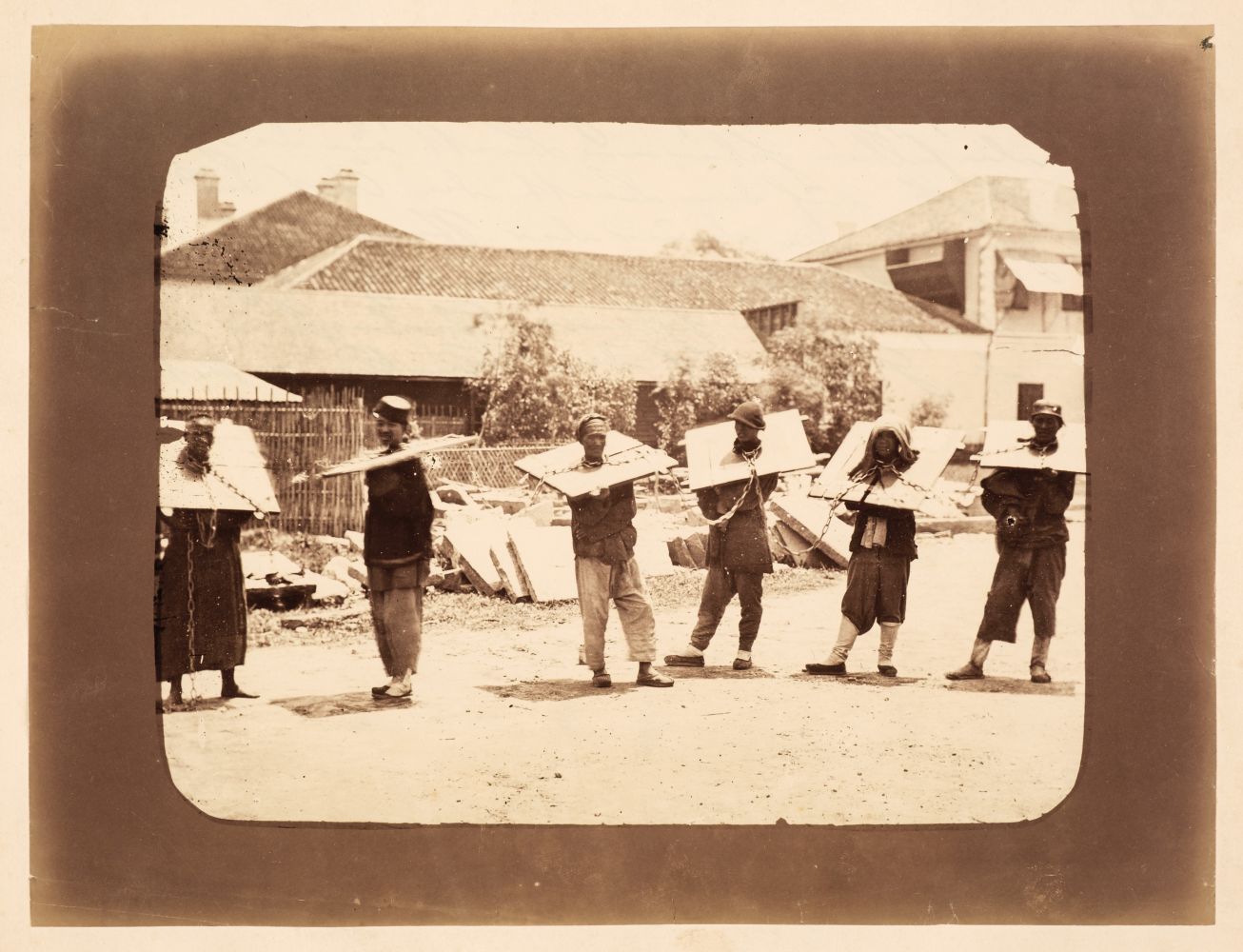 China. Chinese execution [and] Chinese convicts in the Kangue, both by William Saunders, c. 1870 - Image 2 of 2