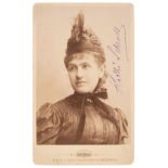 Schratt (Katharina, 1853-1940). Signed photograph, 'Katti Schratt', c. 1886