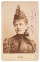 Schratt (Katharina, 1853-1940). Signed photograph, 'Katti Schratt', c. 1886