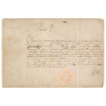 Cromwell (Oliver, 1599-1658), Document Signed, ‘Oliver P’, 3 April 1654