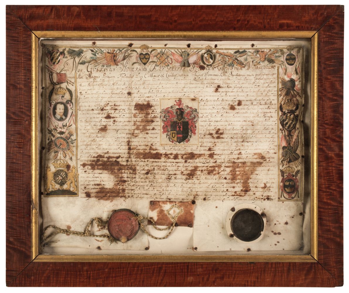 Gustavus Adolphus (1594-1632), Document Signed, Darsau, 26 September 1627