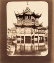 China. A group of three albumen print photographs, probably by William Saunders, c. 1870