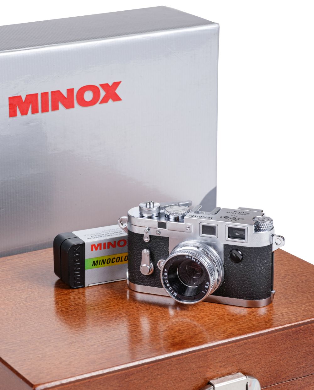 Minox. Miniature Leica M3 film camera, manufactured in Japan for Minox GmbH