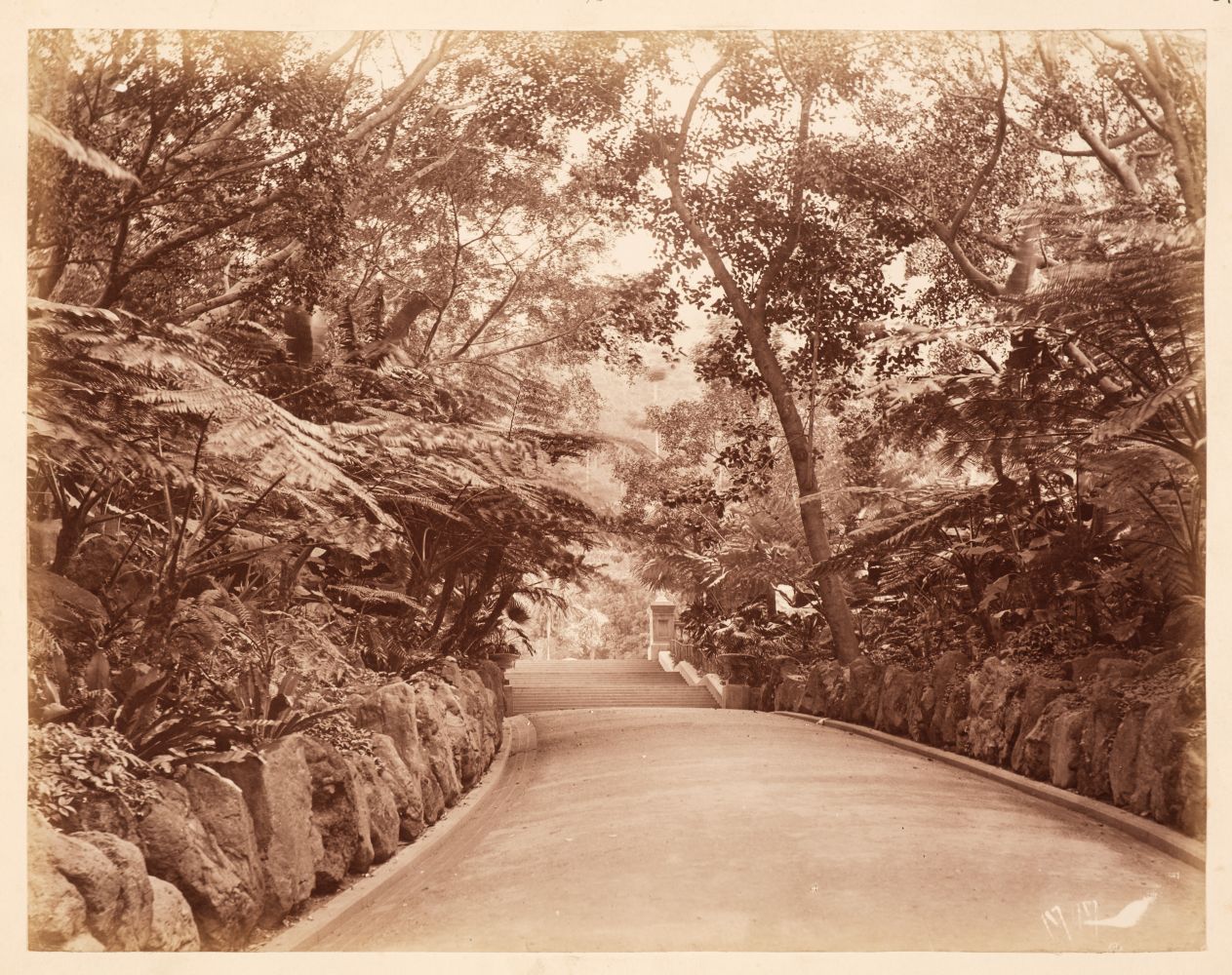 Hong Kong. Seven albumen print photographs, c. 1870 - Image 4 of 7