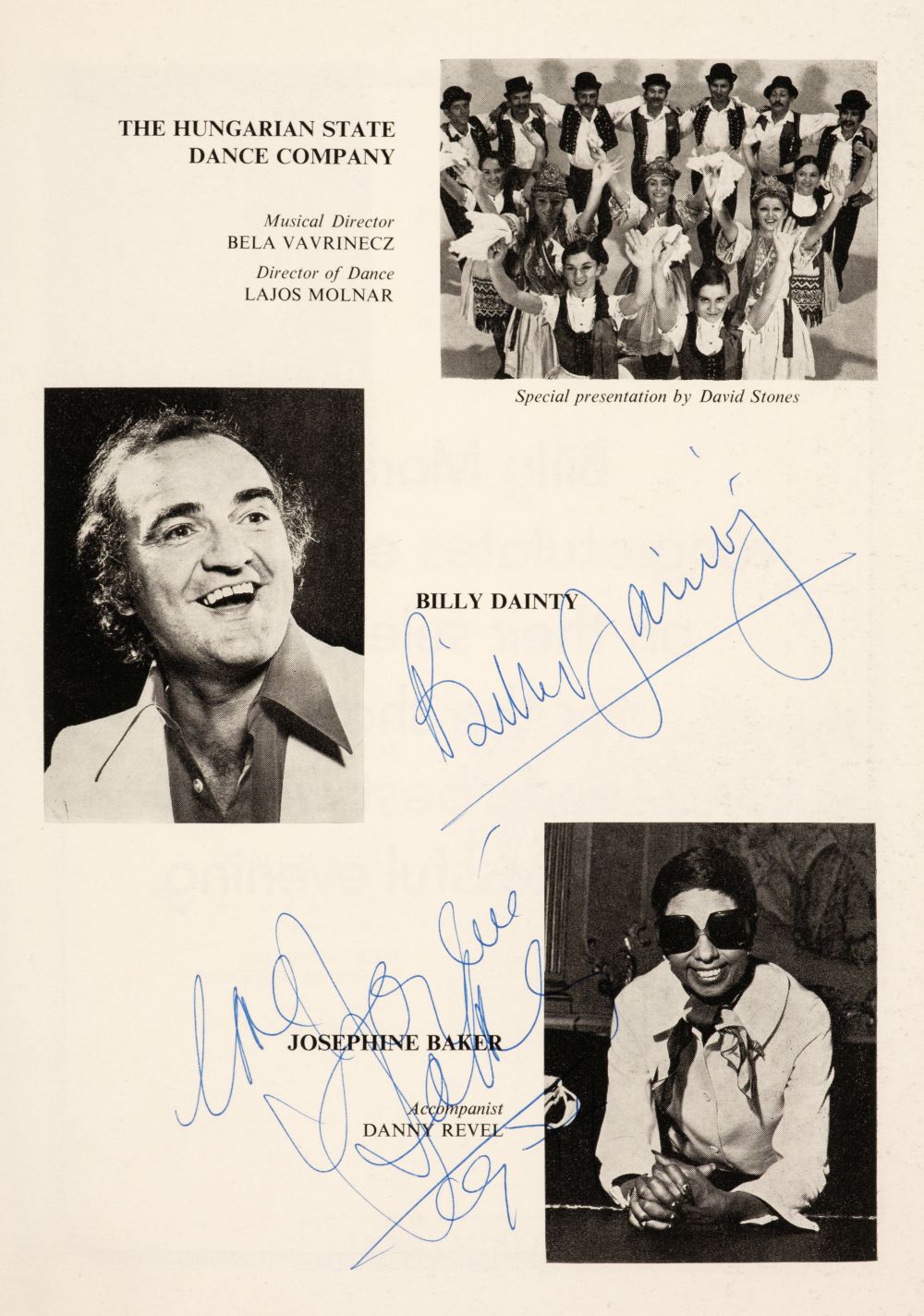 Royal Variety Performance Programme, 18th November 1974, multi-signed