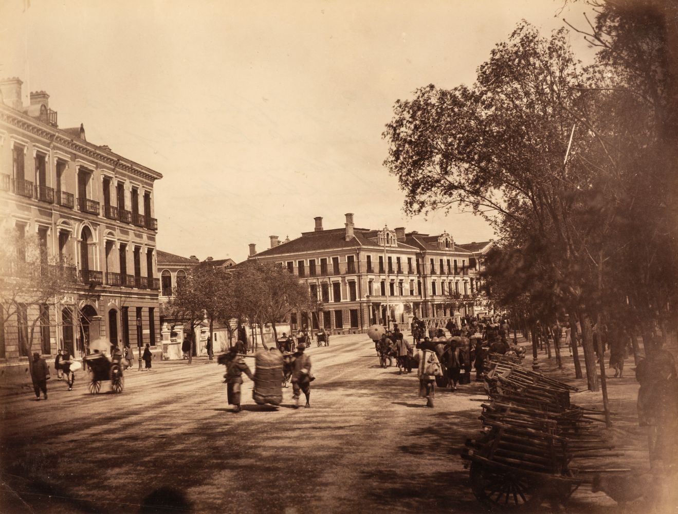 China. Business group [of Eduard Schellhass & Co., Merchants, Shanghai] c. 1880