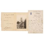 Edward VIII (1894-1972), Autograph Letter Signed, 'Edward', 15 August 1912