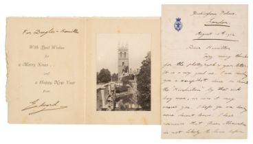 Edward VIII (1894-1972), Autograph Letter Signed, 'Edward', 15 August 1912