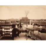 China. Two views of Shanghai, c. 1870