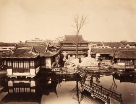 China. Two views of Shanghai, c. 1870