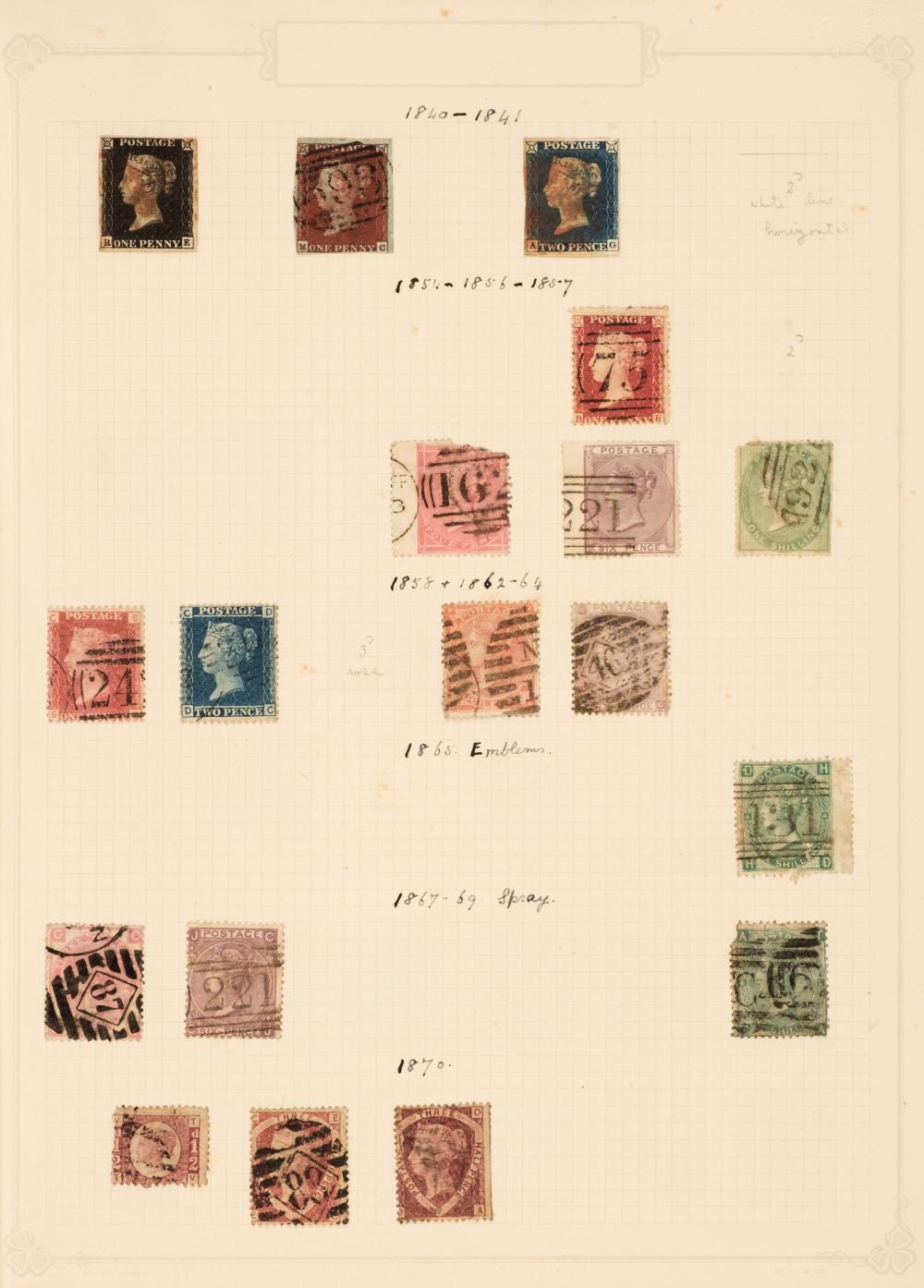 Stamps. British Empire: an old-time mint and used collection