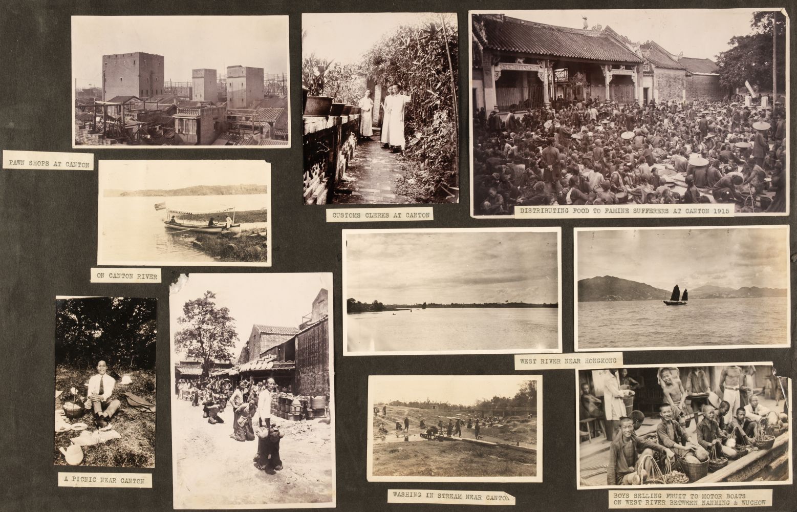 China. A collection of 332 photographs of Canton and Nanning, c. 1915-20