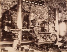 Japan. A group of 8 photographs of temples and gardens in Tokyo and elsewhere, c. 1880s