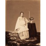 China. A Chinese Beauty, possibly by William Saunders, [and] A Chinese woman carrying