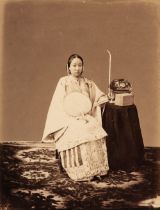 China. A Chinese Beauty, possibly by William Saunders, [and] A Chinese woman carrying