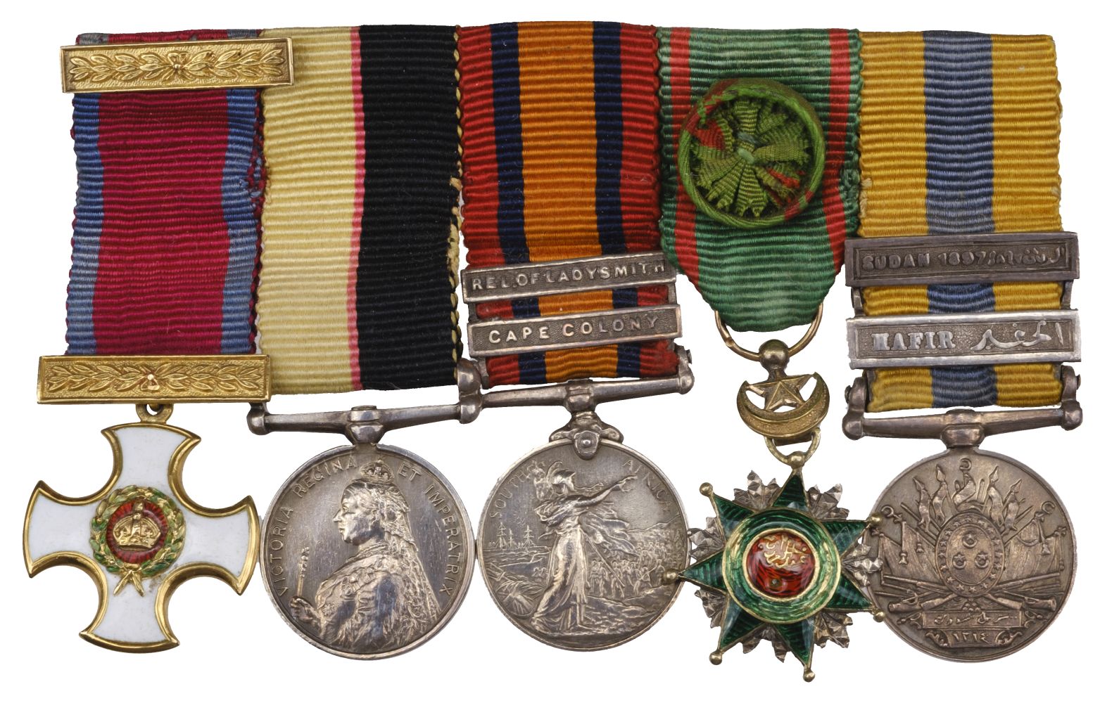 Miniature dress medals attributed to Colonel R.H.G. Heygate, D.S.O., Border Regiment