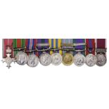 Miniature dress medals attributed to Major P. Westrope, M.B.E., Royal Artillery
