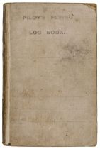 Log Book. WWI Royal Flying Corps log book kept by Lieutenant W.H. Crundall