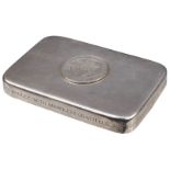 Tiffany & Co. A silver presentation paperweight