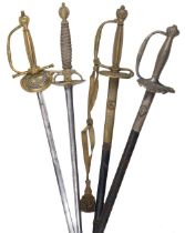 Small Swords. A Continental small sword, 18th century