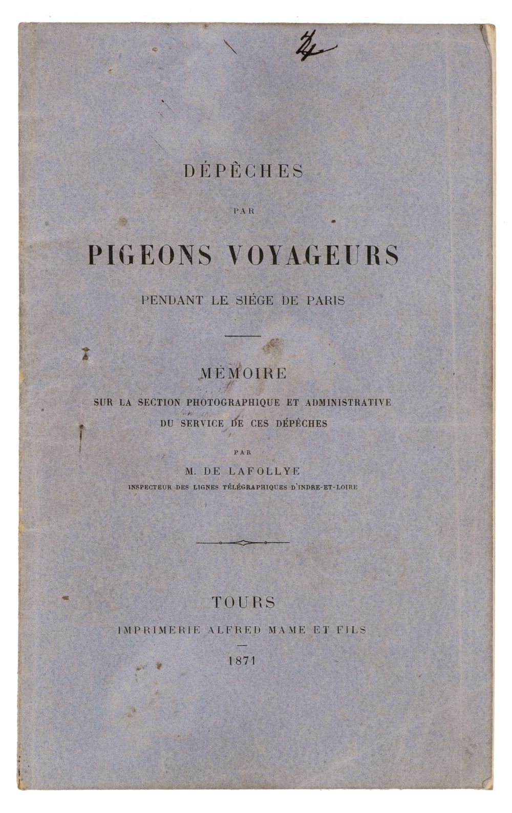 Siege of Paris Balloon Post. An extensive archive, 1871 - Image 14 of 15