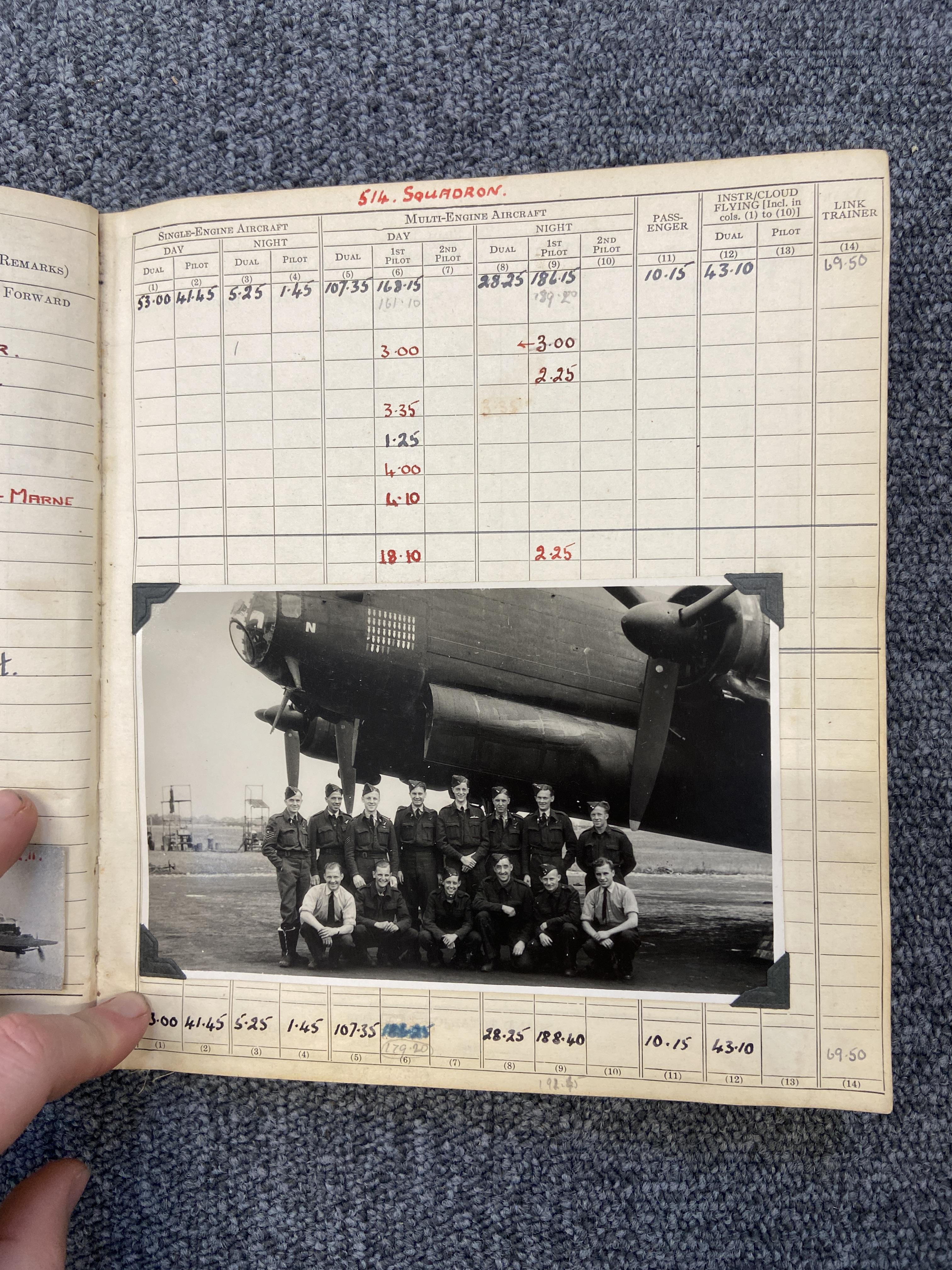 Log Books. A WWII archive relating to Flight Lieutenant Ian Hay, DFC, Royal Canadian Air Force - Image 5 of 14
