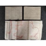 WWII Logs & Chart. WWII navigation logs and chart kept by Flight Sergeant Alan Murray, 50 Squadron