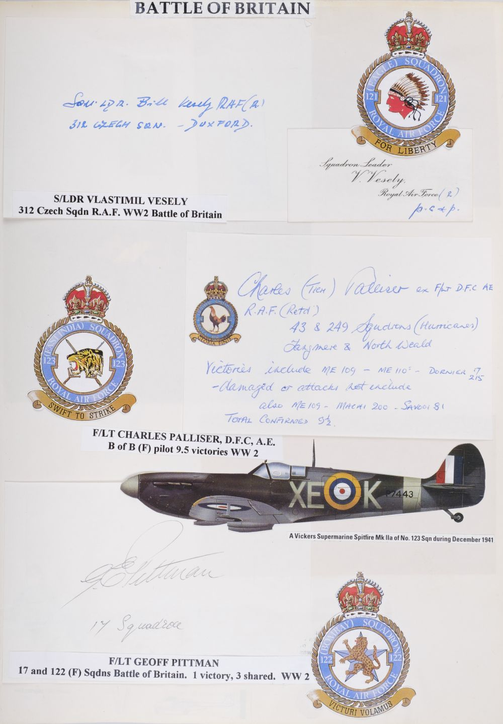 Military Autographs. An impressive collection of approximately 1100 autographs - Image 4 of 5