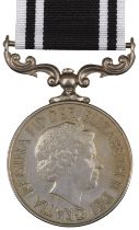Prison Service Service Long Service & G.C. Medal, E.II.R. (FLM James Steven)