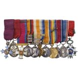 Miniature dress medals attributed to Major General Sir E. Swinton