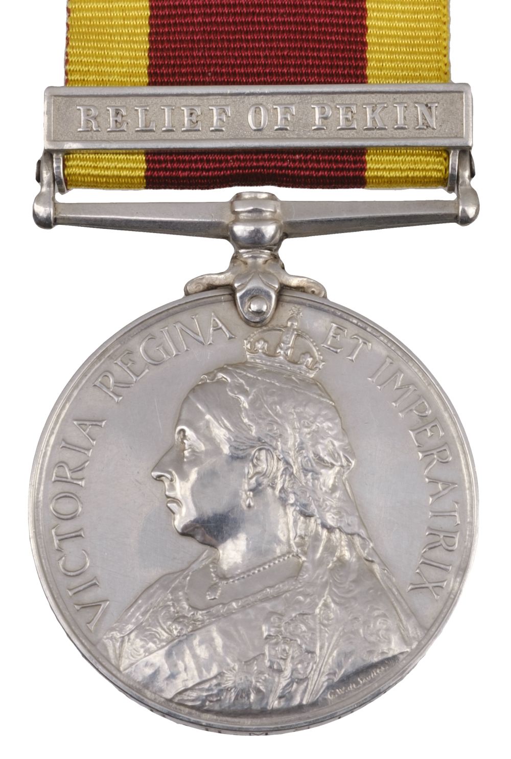 China Medal 1900, 1 clasp, Relief of Pekin (G. Ott, A.B., H.M.S. Barfleur.)