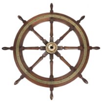 HMS Liverpool. The ship's wheel from HMS Liverpool