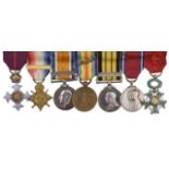 Miniature dress medals attributed to Commander V.B. Brandon, C.B.E., Royal Navy