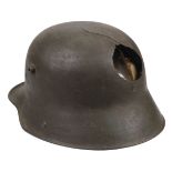 WWI Helmet. A German P1916 steel helmet