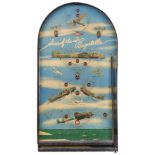 Bagatelle. A novelty aviation bagatelle games board by Kay Toys, circa 1950s