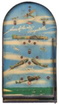 Bagatelle. A novelty aviation bagatelle games board by Kay Toys, circa 1950s