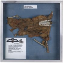 Spitfire R6597. Part of the rudder of Spitfire R6597 which was shot down on 28 November 1940