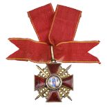 Russia. Order of St Anne, 3rd class breast badge with swords