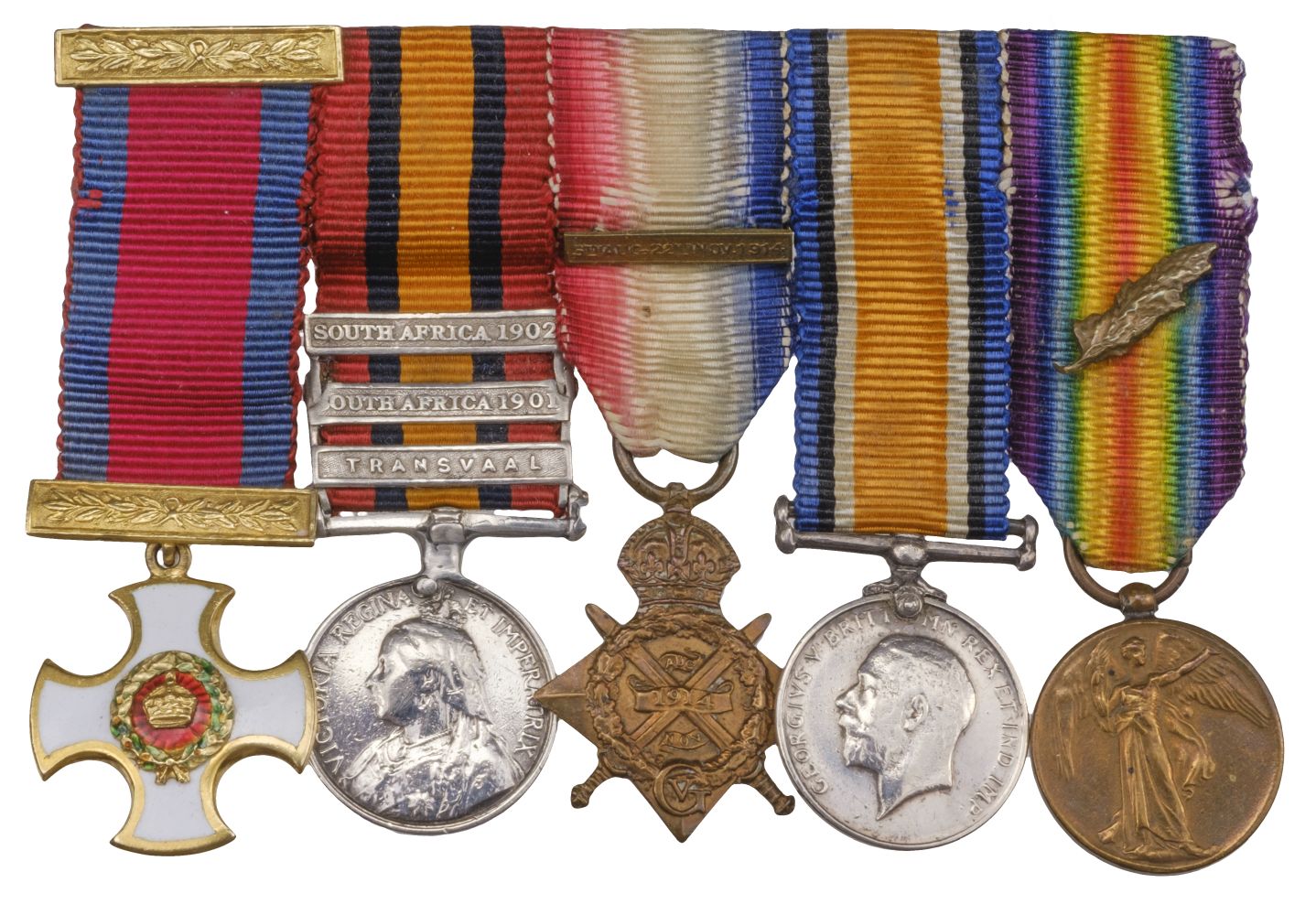 Miniature dress medals attributed to Lt Col C.H.B. Imbert-Terry, D.S.O., Devonshire Regiment