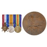 WWI Medals. WWI casualty group to Lance Corporal E.W. Marchant