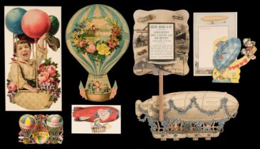 Ballooning. An extensive collection of approximately 140 items of ballooning-related ephemera