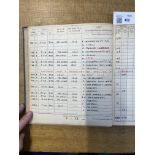 Log Book. WWII Royal Canadian Air Force log book kept by Flying Officer D.H. Shorland